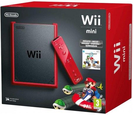 Wii Mini Red + Mario Kart Wii